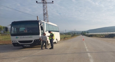 Amasya'da personel ve işçi servislerine denetim