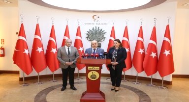 Çorum Valisi Dağlı, son 1 aydaki ayındaki asayiş çalışmalarını değerlendirdi