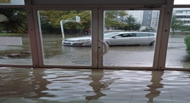 Giresun'da sağanak hayatı olumsuz etkiledi