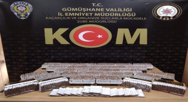 Gümüşhane'de kaçakçılık operasyonunda 1 şüpheli gözaltına alındı