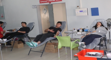 Havza MYO'da kan bağışı çalışması başladı