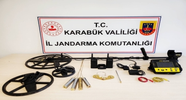 Karabük'te kaçak kazı yapan 5 şüpheli yakalandı