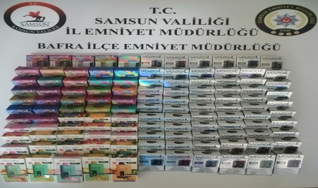 Samsun'da kaçakçılık operasyonunda 2 zanlı yakalandı