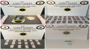 Samsun'da uyuşturucu operasyonlarında 5 zanlı yakalandı
