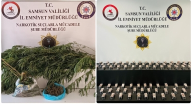 Samsun'da uyuşturucu operasyonunda 3 kişi gözaltına alındı