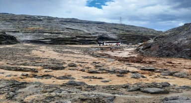 Şebinkarahisar'da sağanak etkili oldu