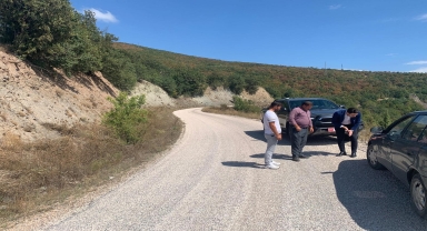 Üçgöl yolu ikinci kat asfalt satıh kaplama işi bitirildi