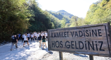 Arhavi Kamilet Vadisi'nde Dünya Yürüyüş Günü etkinliği düzenlendi