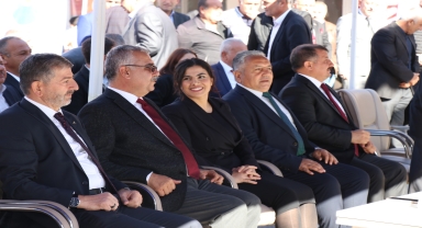 Boğazkale'de doğal gaz ilk ateş yakma töreni düzenlendi