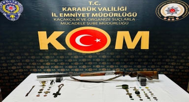 Karabük'te tarihi eser niteliğinde 39 obje ele geçirildi