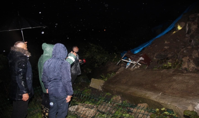 Ordu'da sağanak etkili oldu