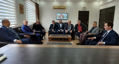 Salıpazarı Kaymakamlığına atanan Ahmet Faruk Beyazıt'a hayırlı olsun ziyareti