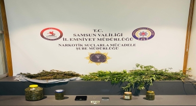 Samsun'da 2 kilo 762 gram esrar ele geçirildi