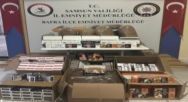Samsun'da sigara kaçakçılığı operasyonu