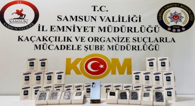 Samsun'da telefon kaçakçılığı operasyonunda 1 zanlı yakalandı
