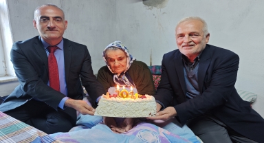 Samsun'da Ünzile Serin'in 101'inci yaşı kutlandı