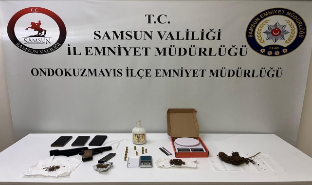 Samsun'da uyuşturucu operasyonunda 2 kişi yakalandı