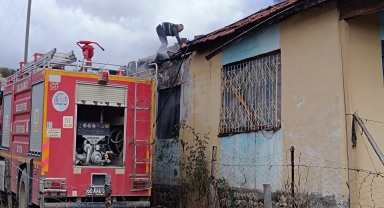 Tokat'ta çıkan yangında bir evde hasar meydana geldi