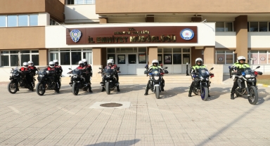 Amasya'da ileri sürüş teknikleri eğitimi alan motosikletli polisler görevlerine başladı