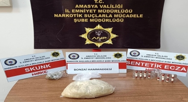 Amasya'da uyuşturucu operasyonunda 3 kişi tutuklandı
