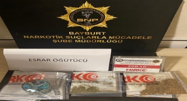 Bayburt'ta uyuşturucu madde ele geçirildi