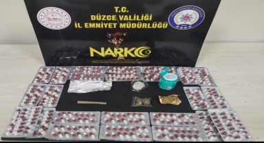 Düzce'de uyuşturucu maddeyle yakalanan şüpheli tutuklandı