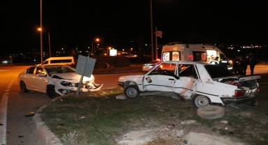 Samsun'da iki otomobilin çarpıştığı kazada 1 kişi yaralandı