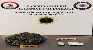 Samsun'da uyuşturucu kullandığı için aranan kişi uyuşturucuyla yakalandı