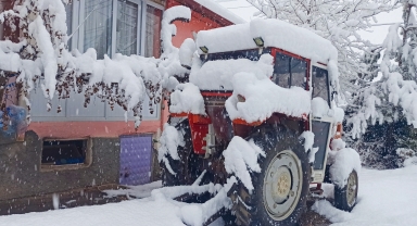 Tokat'ta kar etkili oldu