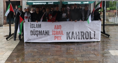 Trabzon'da Filistin'e destek açıklaması