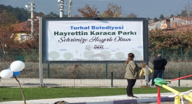 Turhal'da Hayrettin Karaca Parkı'nın açılışı yapıldı