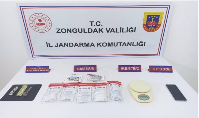 Zonguldak'ta uyuşturucu operasyonunda yakalanan zanlı tutuklandı