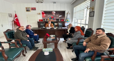 Alaçam Belediye Başkanı Özdemir'e ziyaret