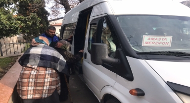 Amasya'da zabıtadan dilenci operasyonu