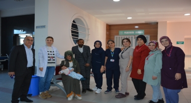 Ardahan'dan tedavi için Trabzon'a getirilen Duru Elanur bebek, sağlığına kavuştu