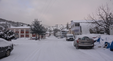 Başçiftlik'te kar yağışı etkili oldu