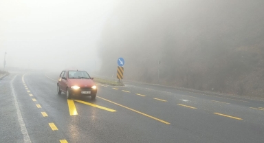Bolu Dağı'nda sis