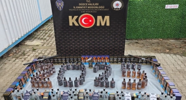 Düzce'de sahte alkol operasyonunda 1 kişi gözaltına alındı