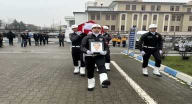 Düzce'de vefat eden polis memuru için cenaze töreni düzenlendi