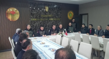 Kastamonu Orman Bölge Müdürü Yaslıkaya, Hanönü'de kooperatif başkanları ile görüştü