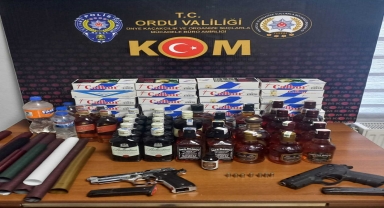 Ordu'da sahte içki operasyonunda gözaltına alınan 4 şüpheliden biri tutuklandı