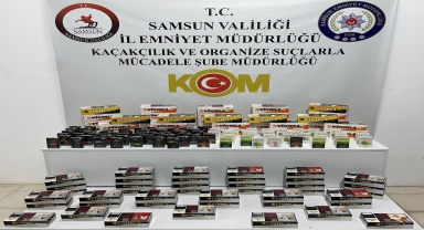 Samsun'da 15 bin 200 makaron ele geçirildi