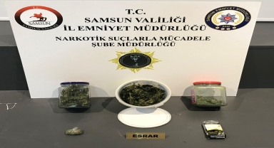 Samsun'da düzenlenen uyuşturucu operasyonunda 175 gram esrar ele geçirildi