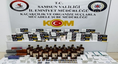Samsun'da kaçak ve sahte içki operasyonunda 13 zanlı yakalandı