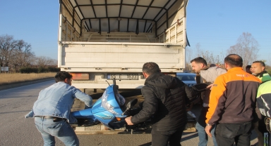 Samsun'da kamyonetle çarpışan motosiklet sürücüsü yaralandı