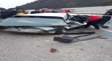 Tokat'ta devrilen otomobildeki 2 kişi yaralandı