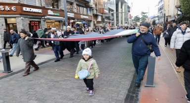 Trabzon'da Filistin'e destek yürüyüşü düzenlendi