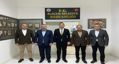 TÜGVA Samsun İl Temsilcisi Erail, Alaçam'da ziyaretlerde bulundu