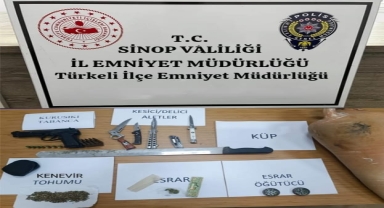 Türkeli'de uyuşturucu operasyonunda 2 kişi yakalandı
