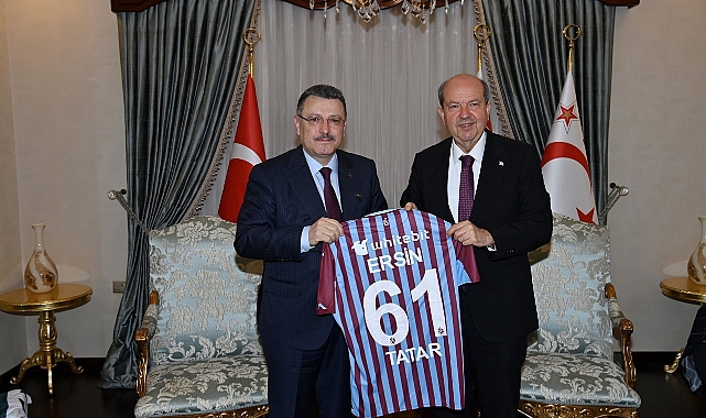 BAŞKAN GENÇ VE TRABZON HEYETİ KKTC CUMHURBAŞKANI ERSİN TATAR'I ZİYARET ETTİ
